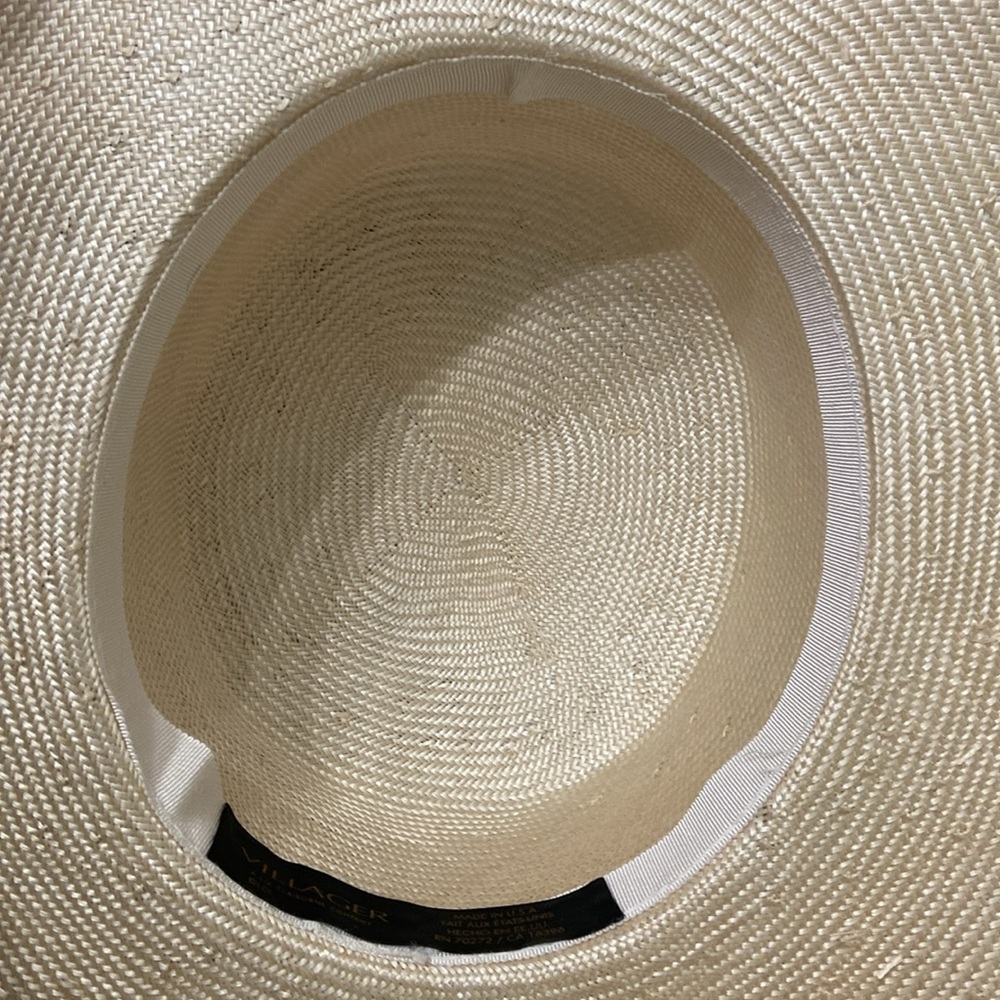 Gorgeous Eggshell Natural Straw Hat - image 8